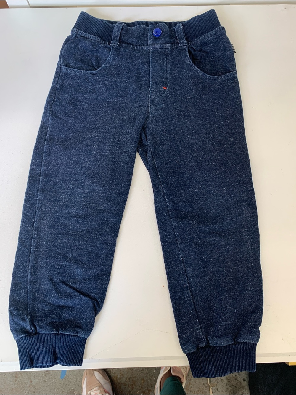 Hugo Boss Navy Knit Jogger Pants for Kids